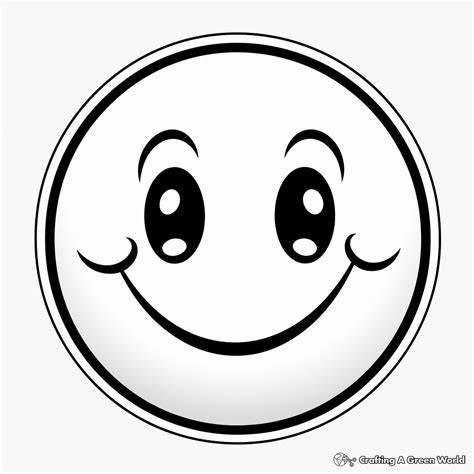 Happy Face Coloring Pages Printable