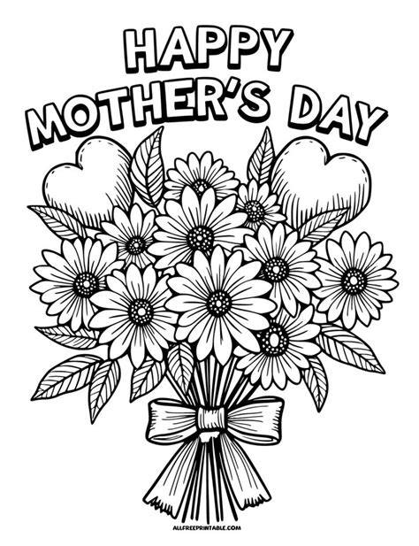 Happy Mothers Day Coloring Pages Printable