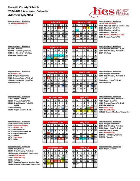 Harnett County Schools Calendar 24 25