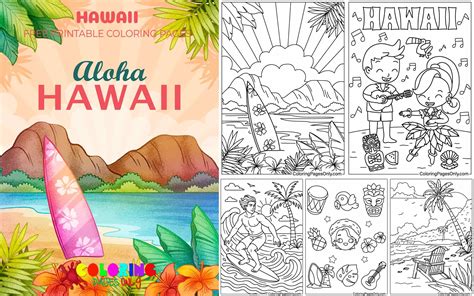 Hawaii Coloring Hd