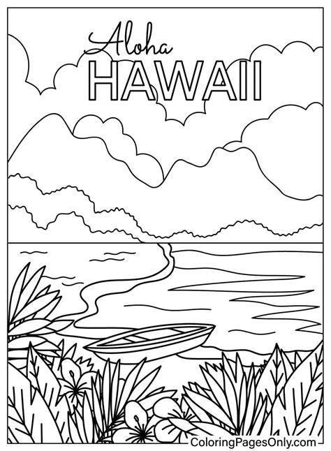 Hawaii Coloring Pages Free Printables