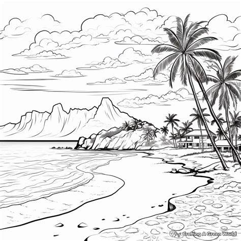 Hawaiian Coloring Pages Printable