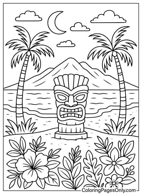 Hawaiian Pictures To Color
