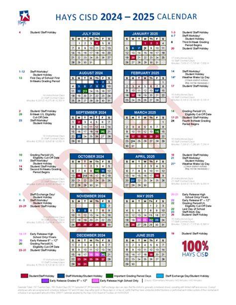 Hays Cisd 2025 Calendar