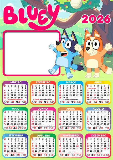 bluey calendar 2025