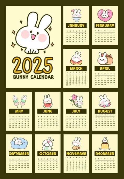 cute calendar 2025