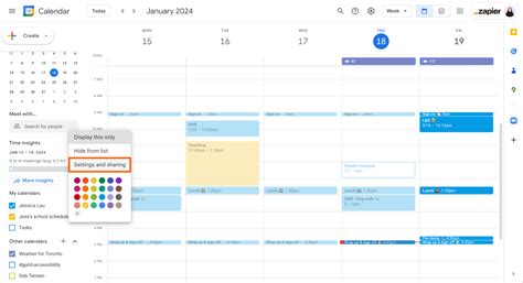 how to share a google calendar