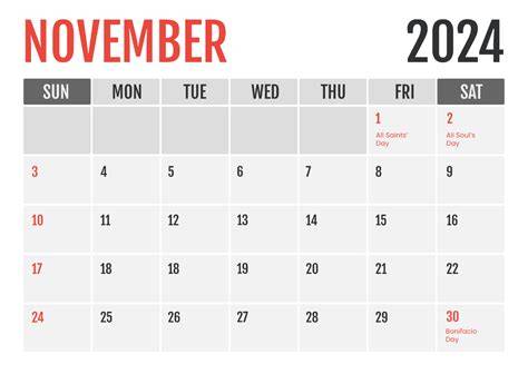 november 2024 calendar with holidays