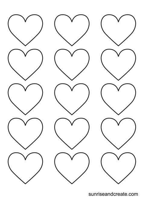 Hearts Template Printable