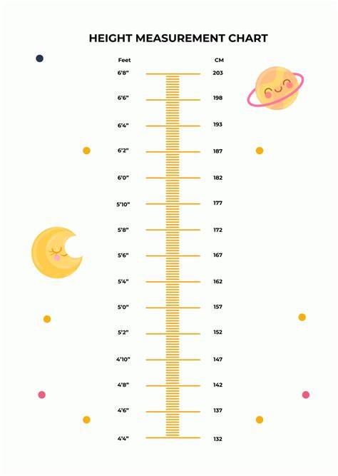 Height Chart Adults Printable