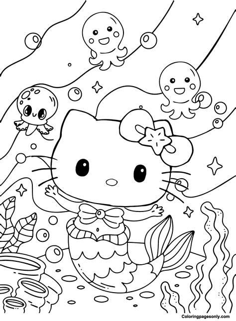 Hello Kitty Coloring Pages Free Printable