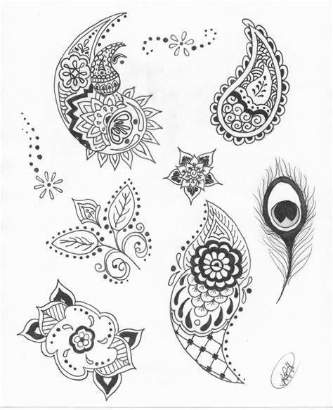 Henna Tattoo Printable Stencils
