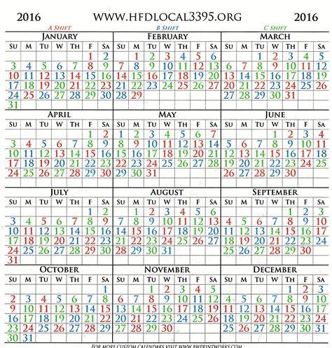 Hfd Shift Calendar