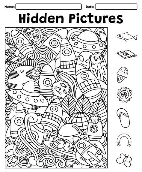 Hidden Images Worksheets