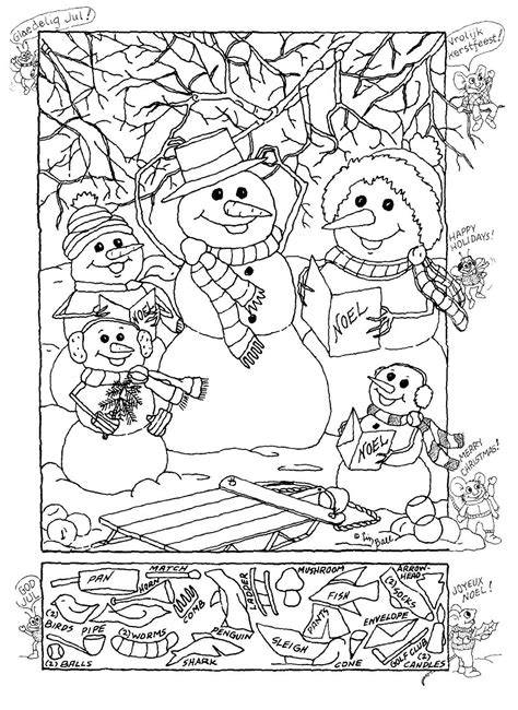 Hidden Pictures Printable Christmas