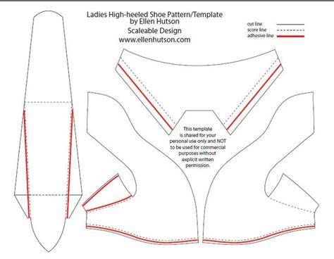 High Heel Shoe Template Printable