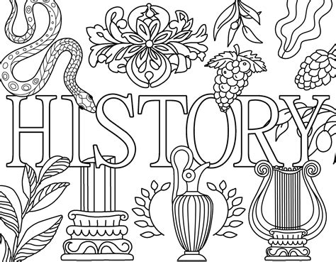 History Color Pages