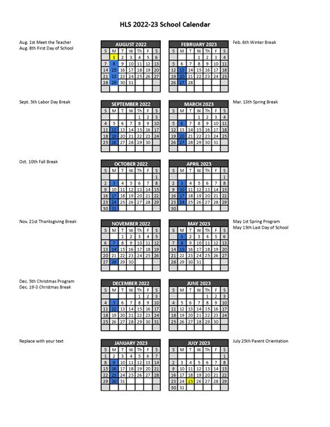 Hls Academic Calendar