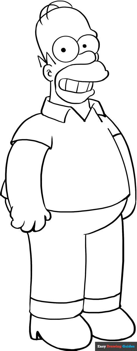 Homer Simpson Coloring Page
