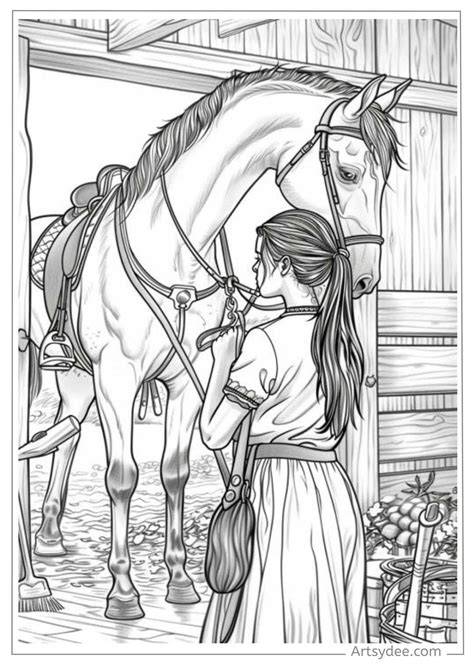 Horse Adult Coloring