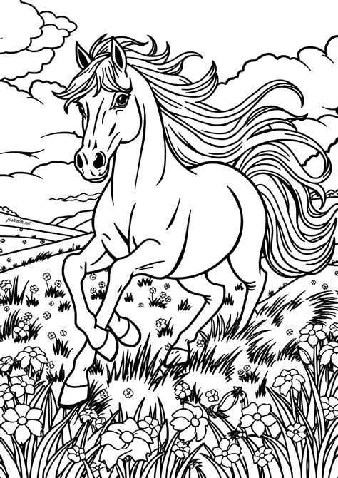 Horse Coloring Printable