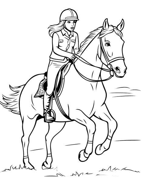 Horseback Riding Coloring Pages