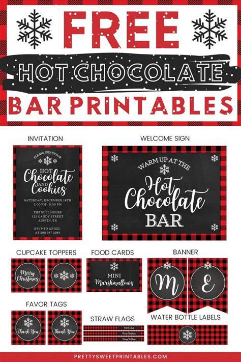 Hot Chocolate Bar Printables