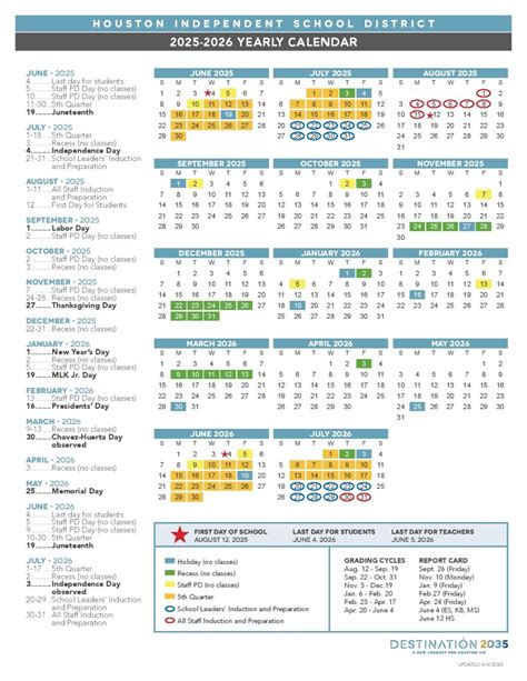 Houston Calendar 2025