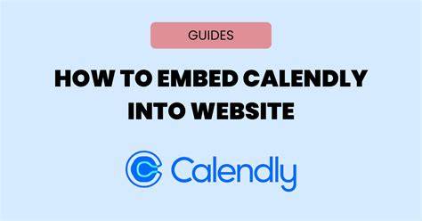 How To Embed Calendly Into Website