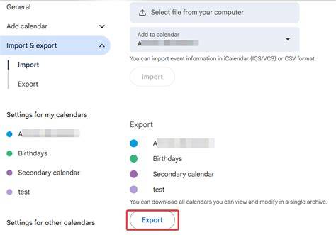 How To Export Google Calendar