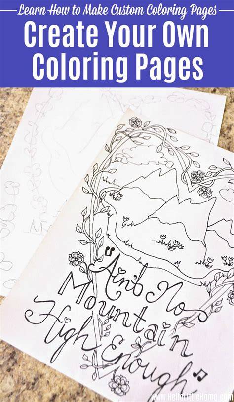 How To Make A Coloring Page