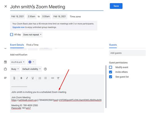How To Send Calendar Invite Zoom