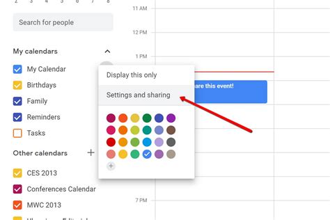 How To Share Your Google Calendar
