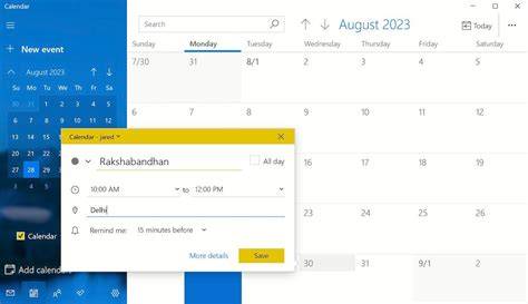 How To Use The Calendar