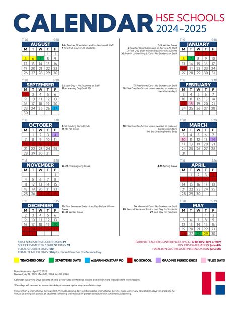 Hse School Calendar