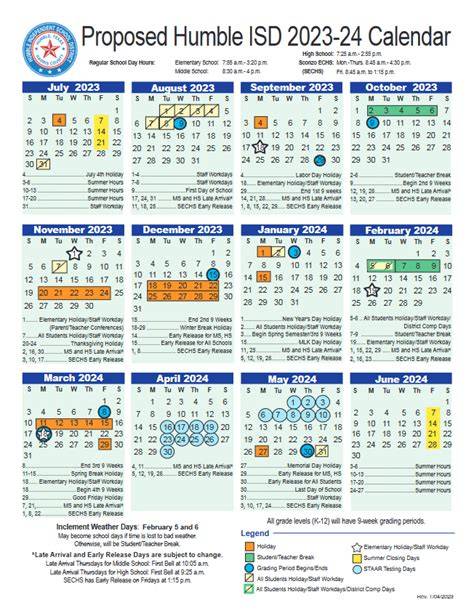 Humble Isd Calendar 2025