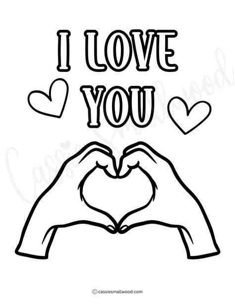 I Love You Coloring Pages