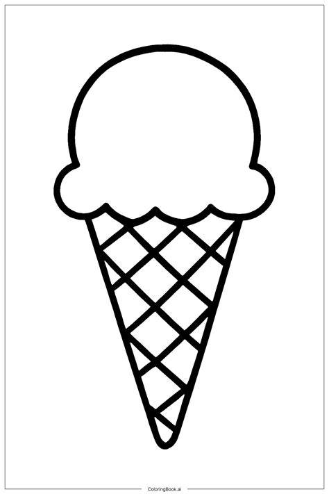 Ice Cream Cone Coloring Pages Printable