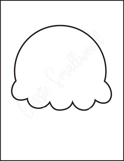 Ice Cream Scoop Template Printable