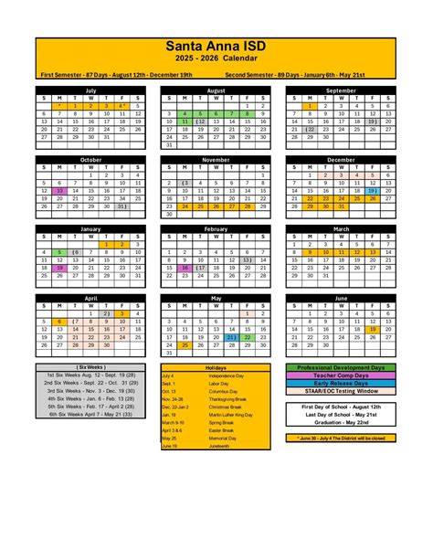anna isd calendar