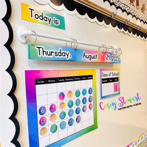 calendar for kindergarten classroom