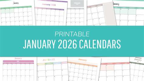 january 2026 calendar