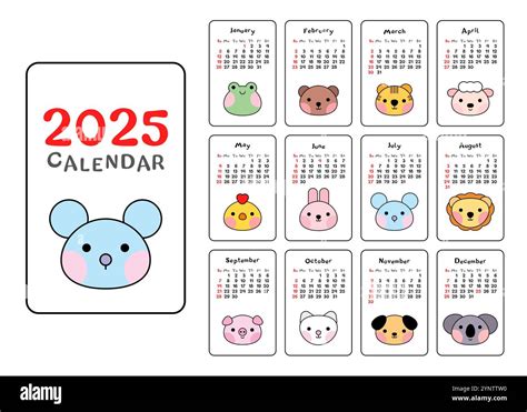 cute calendar 2025