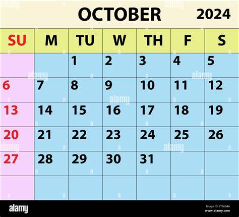 october 2024 calendar