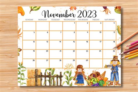 thanksgiving 2023 calendar