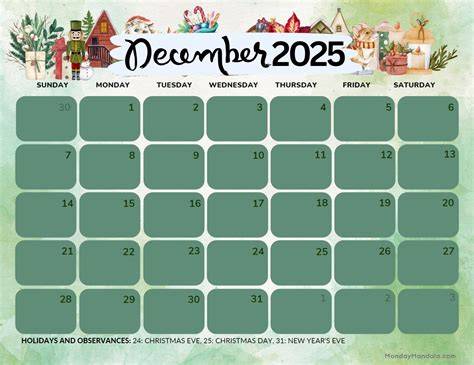 2025 holidays calendar