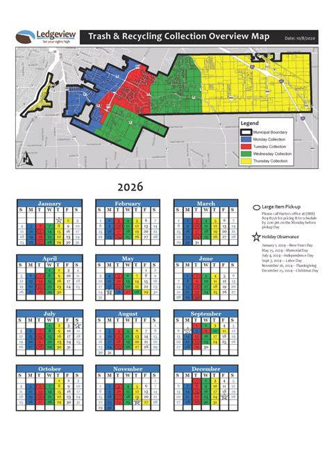 huntington recycling calendar