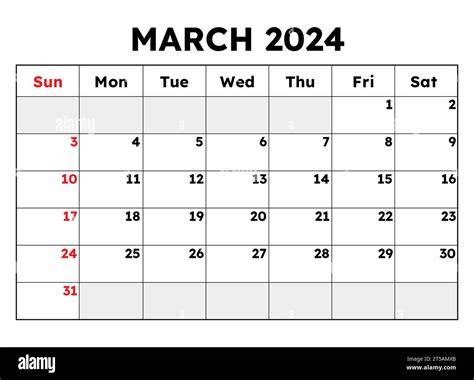 march 2024 calendar