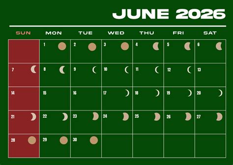 moon phase calendar june 2025