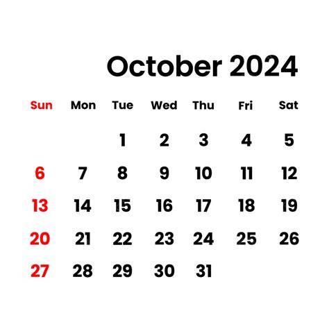 october 2024 calendar